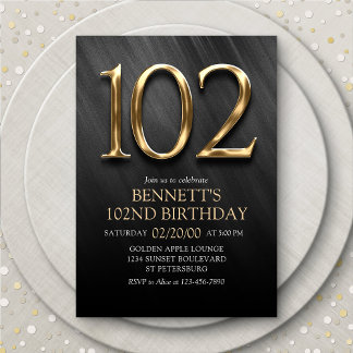 102.o Convite de Aniversário