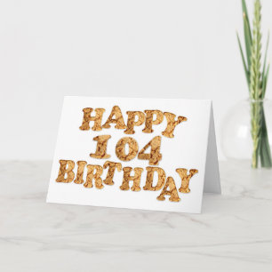 104º Cartão de aniversário para um amante de bi