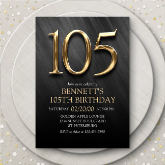 105.o Convite de Aniversário