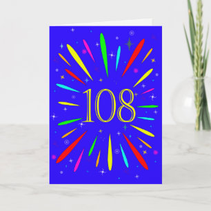108.º Cartão de Explosão de Aniversário