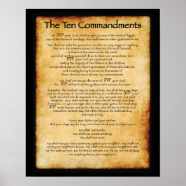 10 autorizações Poster 16 x 20