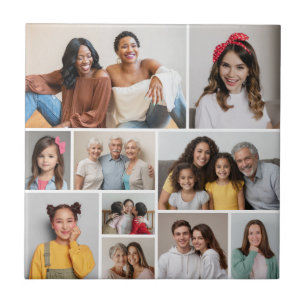 10 Azulejo de Colagem de Fotos Amigos e Famíli