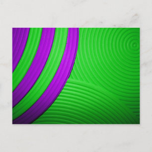 10 Cartão postal verde e roxo