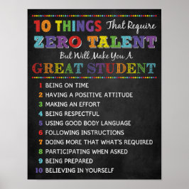 10 Coisas Para Ser Um Poster De Estudante excelent