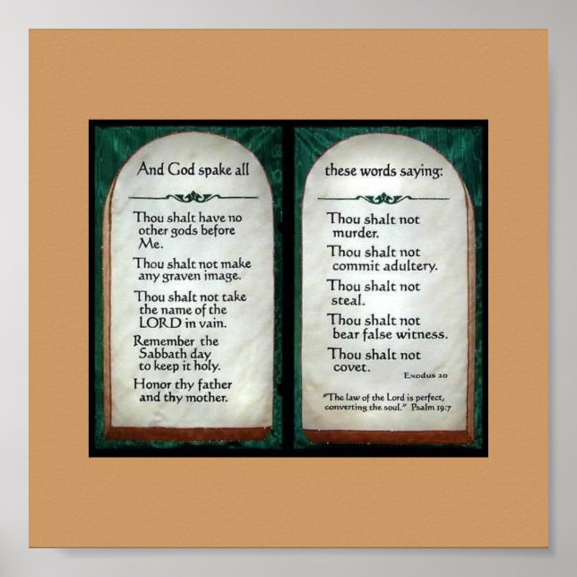 10 Commandments poster (Frente)
