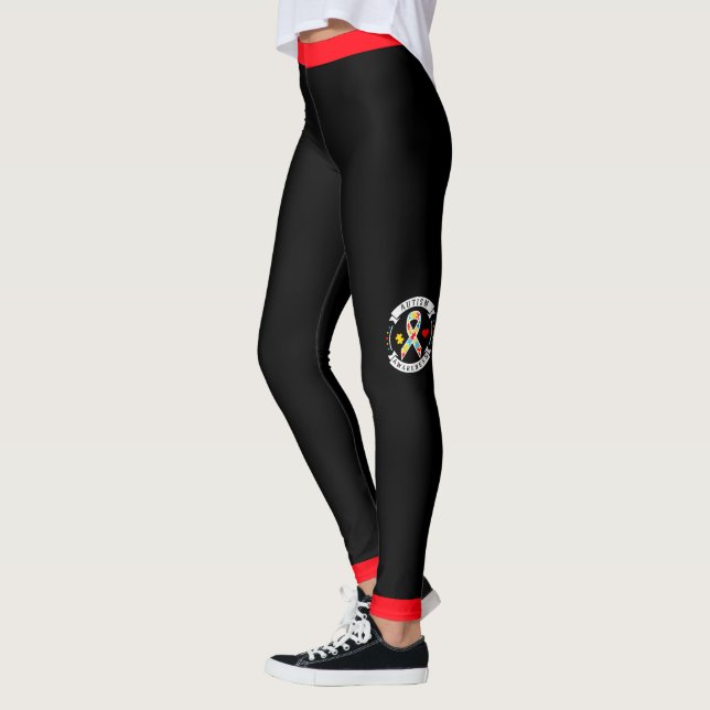 # 10 Conscientização do Autismo - Leggings (Esquerda)