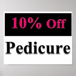 10% de Matte de Poster de Pedicure