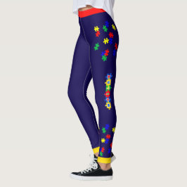 #10 Leggings de conscientização do autismo