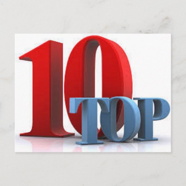 10 principais cartões postais (Frente)
