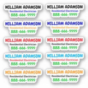 10 unidades - Adesivos Promocionais de Chamada par