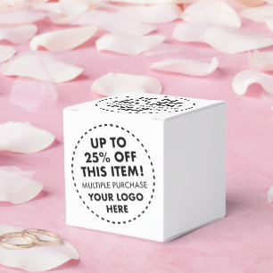 10 x Caixas de Favor Personalizadas 25% OFF Descon