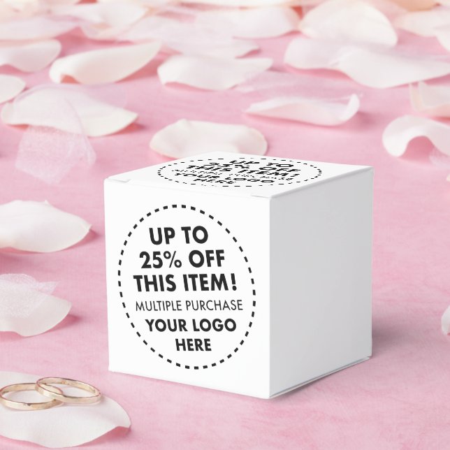 10 x Caixas de Favor Personalizadas 25% OFF Descon (Casamento)