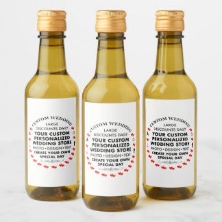 10 x ETIQUETAS MINIVIAIS DE Casamento Personalizad