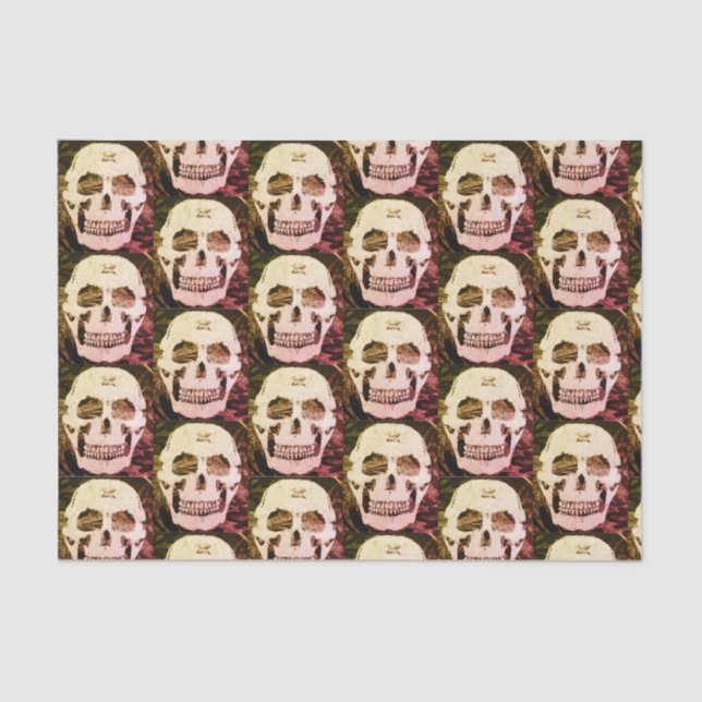 10lb lenço de papel feito sob encomenda, CRÂNIO (Frente )