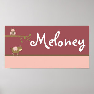 10x20 Nursery Art Name Impressão Abby's Fazenda Pi