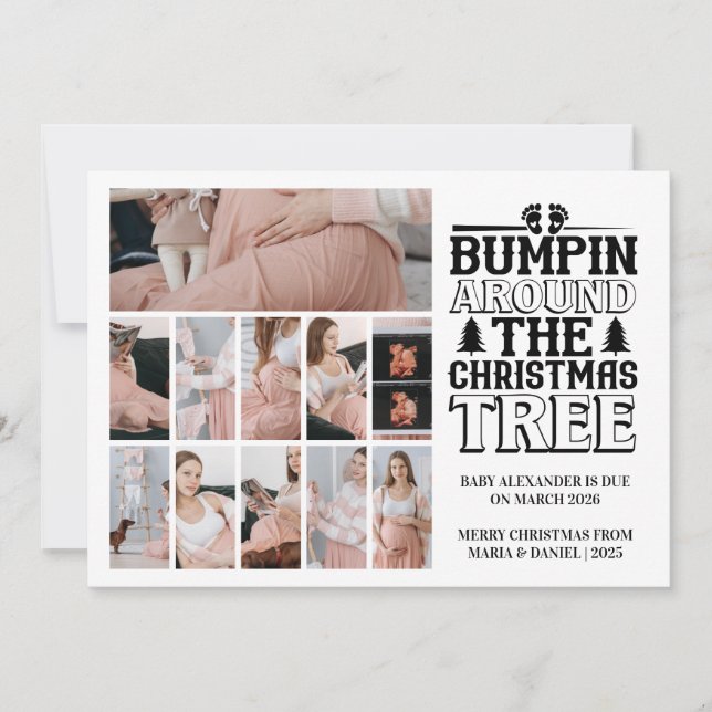 11 Anúncio de gravidez na árvore de Natal (Frente)