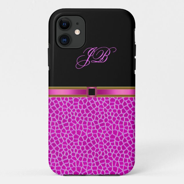 11 Capa Case-Mate para iPhone 5 Rosa Selvagem Preto (Verso)