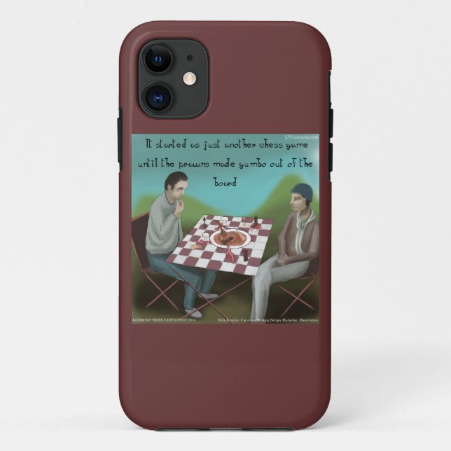 11 Capa engraçada Cajun Chess para iPhone 5/5S (Verso)
