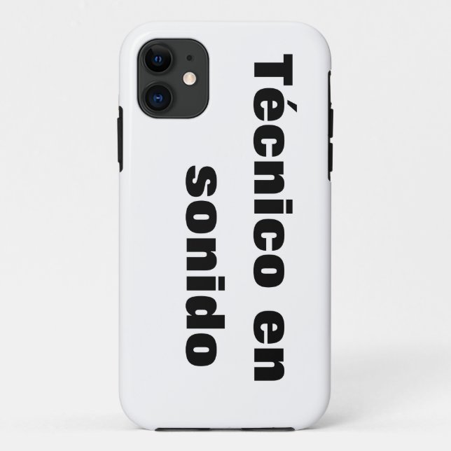 11 Capa para iphone técnico en sonido (Verso)