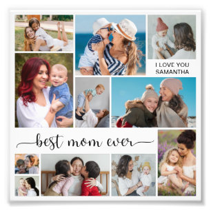 11 Colagem de Fotos Melhor Mãe do Mundo Ampliação
