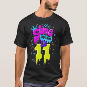 11 de Aniversário da Rainha Slime Camisa 11