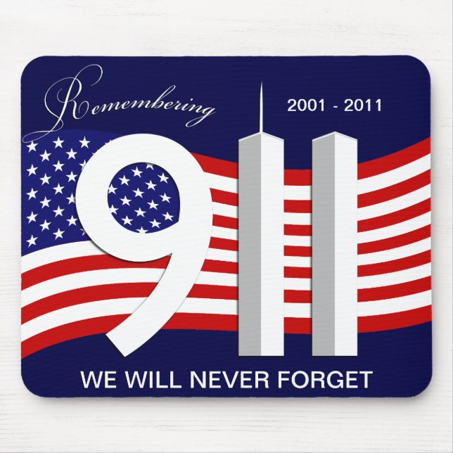 11 de setembro - 9/11 10o de aniversário Mousepad (Frente)