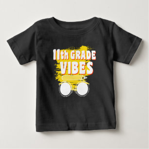 11 Grau Vibes Camisa De Volta À Escola Primeiro Di