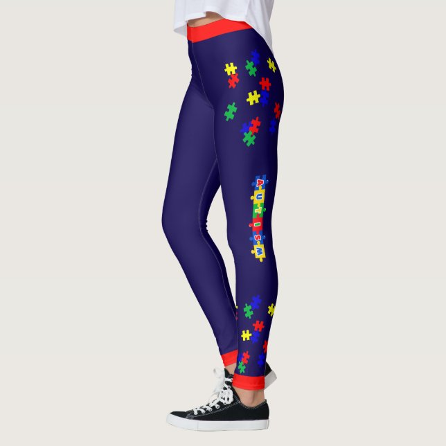 #11 Leggings de conscientização do autismo (Esquerda)