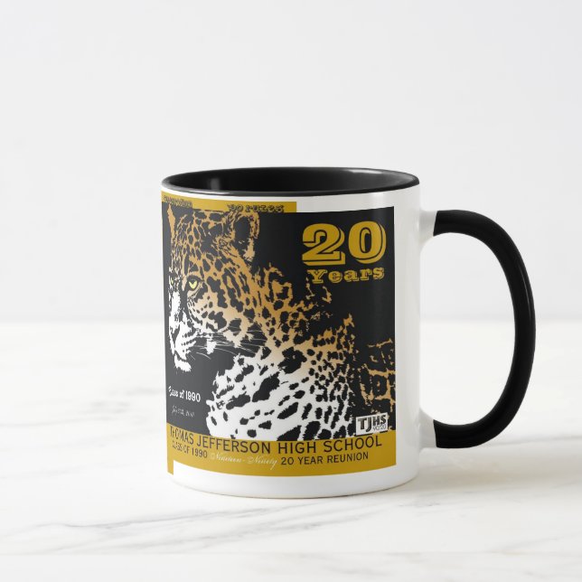 11 onças TJHS caneca cerâmica de 20 anos (Direita)