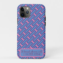 11 Pro Capa "Crossweave" para iPhone / iPad