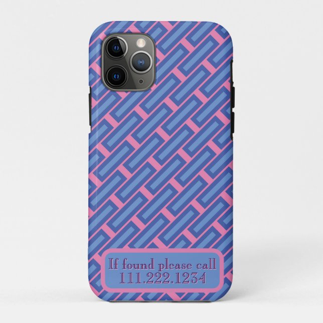 11 Pro Capa "Crossweave" para iPhone / iPad (Verso)