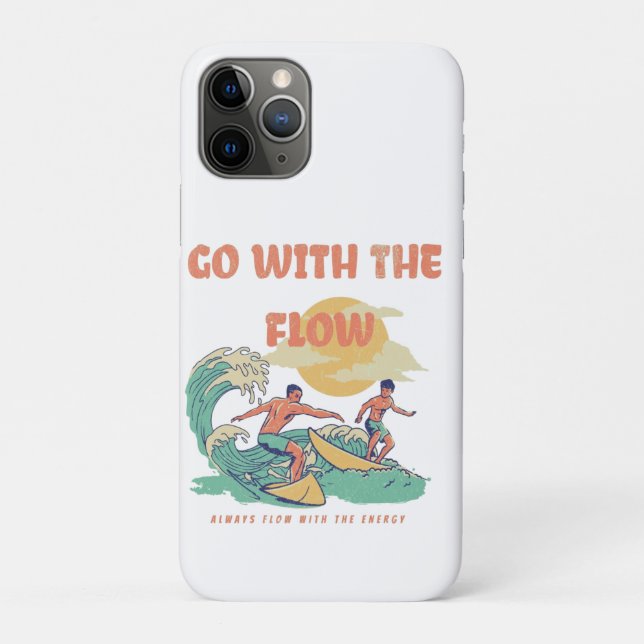 11 Pro Capa para iPhone / iPad Men/Women Energy Flow (Verso)