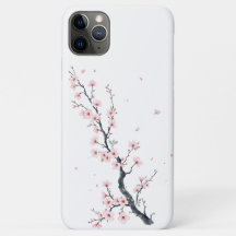 Capa para iPhone / iPad com ramo de flor de cereje
