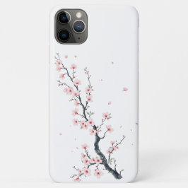11 Pro Max Capa para iPhone / iPad com ramo de flor de cereje