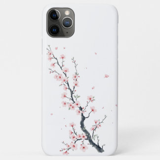 11 Pro Max Capa para iPhone / iPad com ramo de flor de cereje