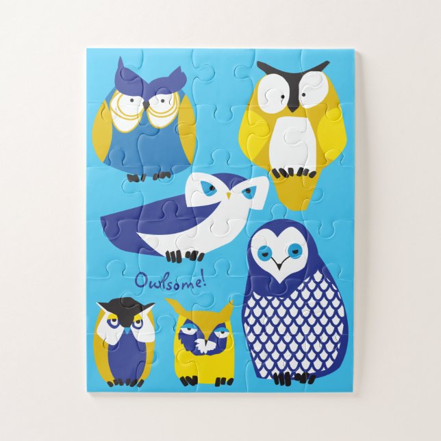 11x14 Crianças Kooky Owls Quebra-cabeça para Crian (Vertical)