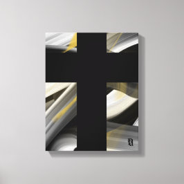 11x14" Tendência Arte Abstrata Canvas Preto Branco