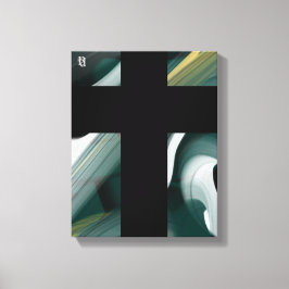 11x14" Tendência Arte Abstrata Canvas Preto Branco