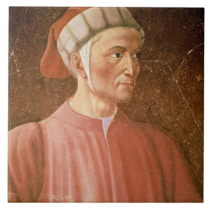1265-1321) detalhes de seu busto, franco de Dante