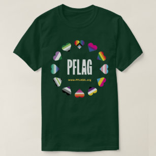 12 Camiseta PFLAG no Círculo do Coração para fundo