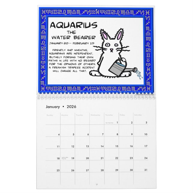 12 coelhos do calendário do zodíaco 2011 (Jan 2026)