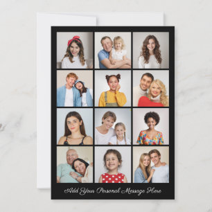 12 Colagem de Fotos Adicionar Seu Próprio Cartão D