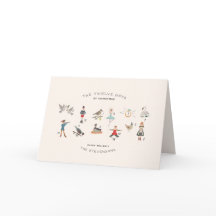 12 dias de cartão de Natal