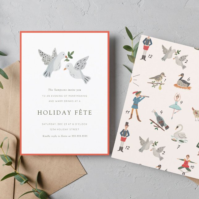 12 dias de convites para festas de Natal (Criador carregado)