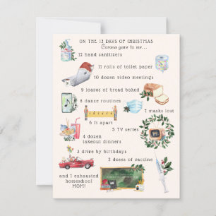 12 dias de Covid   Foto de feriado "Quarantine"