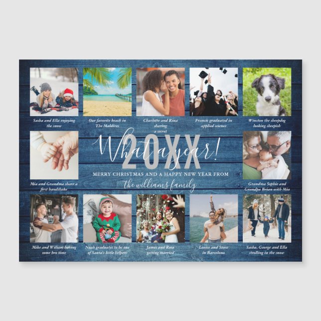 12 legendas de fotos Que ano Azul Madeira Férias (Frente)