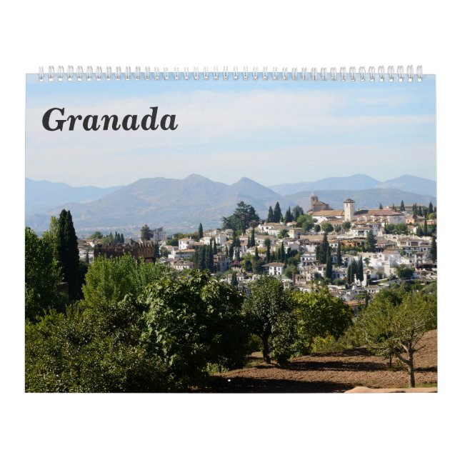 12 meses Calendário de Muro de Granada (Capa)