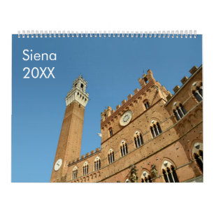 12 meses Calendário Siena (Itália)