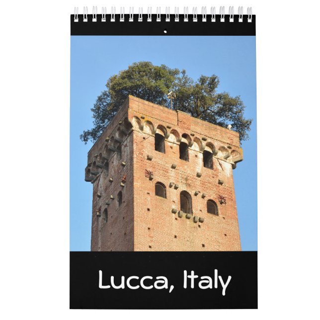 12 meses Lucca, Itália Calendário Fotográfico (Capa)