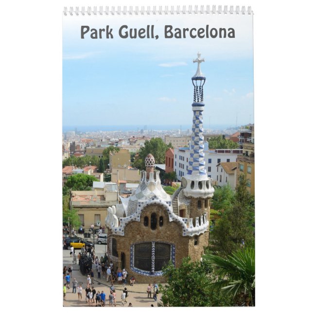 12 meses Park Guell, Calendário Fotográfico de Bar (Capa)